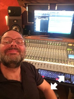 Nick Wood at the helm of his SSL AWS900 at Broadwood Music Productions studio 